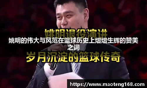 姚明的伟大与风范在篮球历史上熠熠生辉的赞美之词